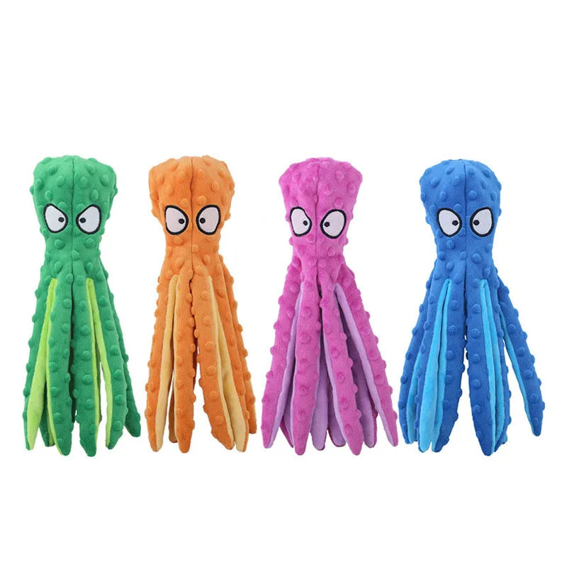 Octopus Squeaky Dog Toys for Teething Soft Durable from Odditygadget at $12.97