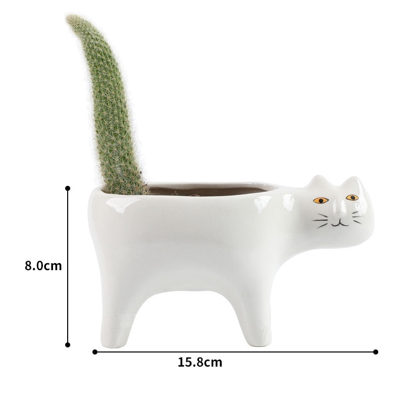 Cat Ceramic Pot from Odditygadget at $16.97