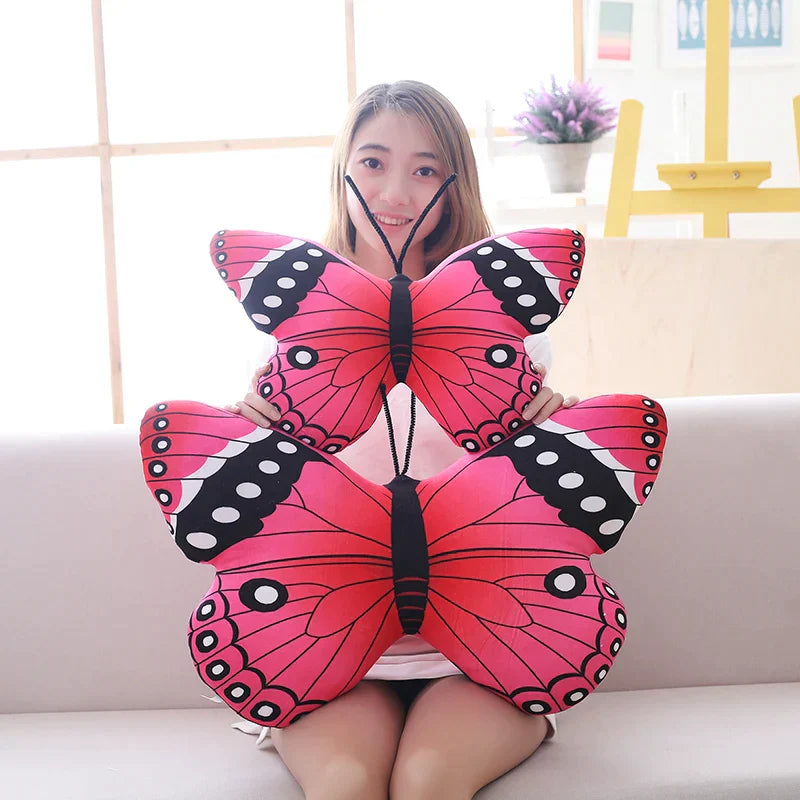 Colorful Butterfly Plush Pillow Sofa Cushion from Odditygadget at $20.98