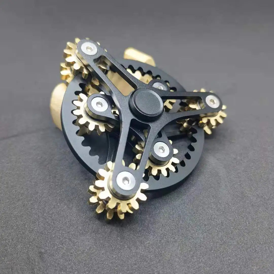 Gear Hand Spinner Copper Nine Teeth Linkage Fidget Spinner from Odditygadget at $38.97