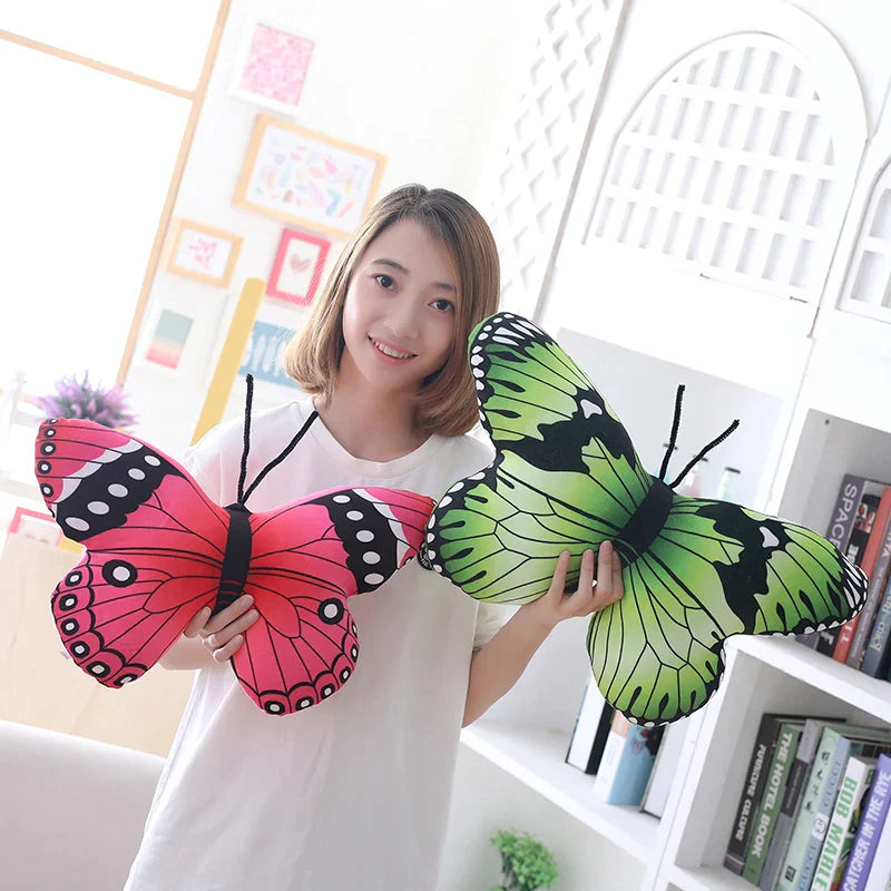 Colorful Butterfly Plush Pillow Sofa Cushion from Odditygadget at $20.98