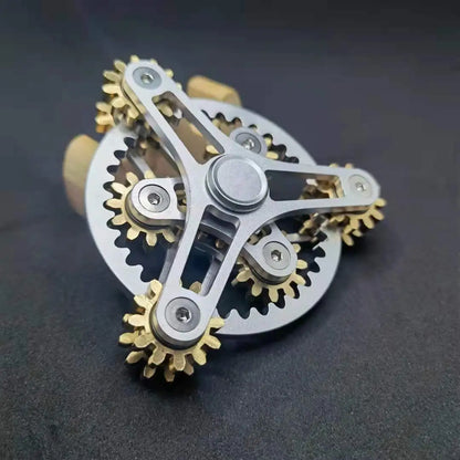 Gear Hand Spinner Copper Nine Teeth Linkage Fidget Spinner from Odditygadget at $38.97