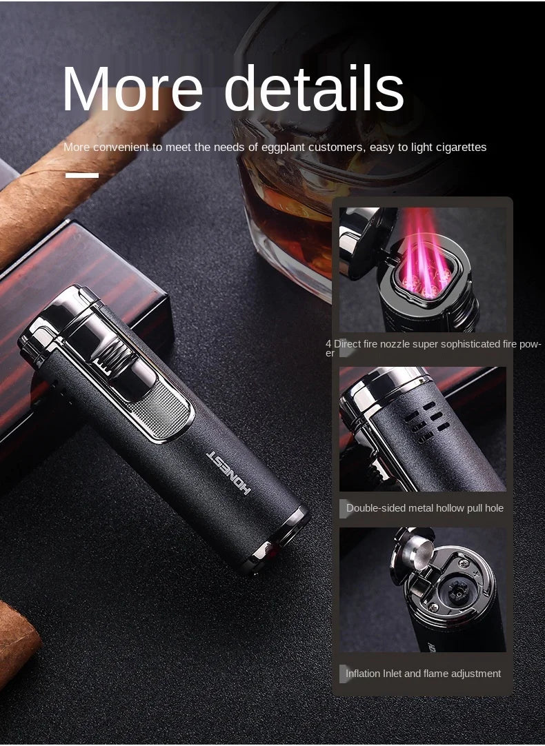 Cylindrical Metal Windproof Gas Lighter Red Flame from Odditygadget at $32.97