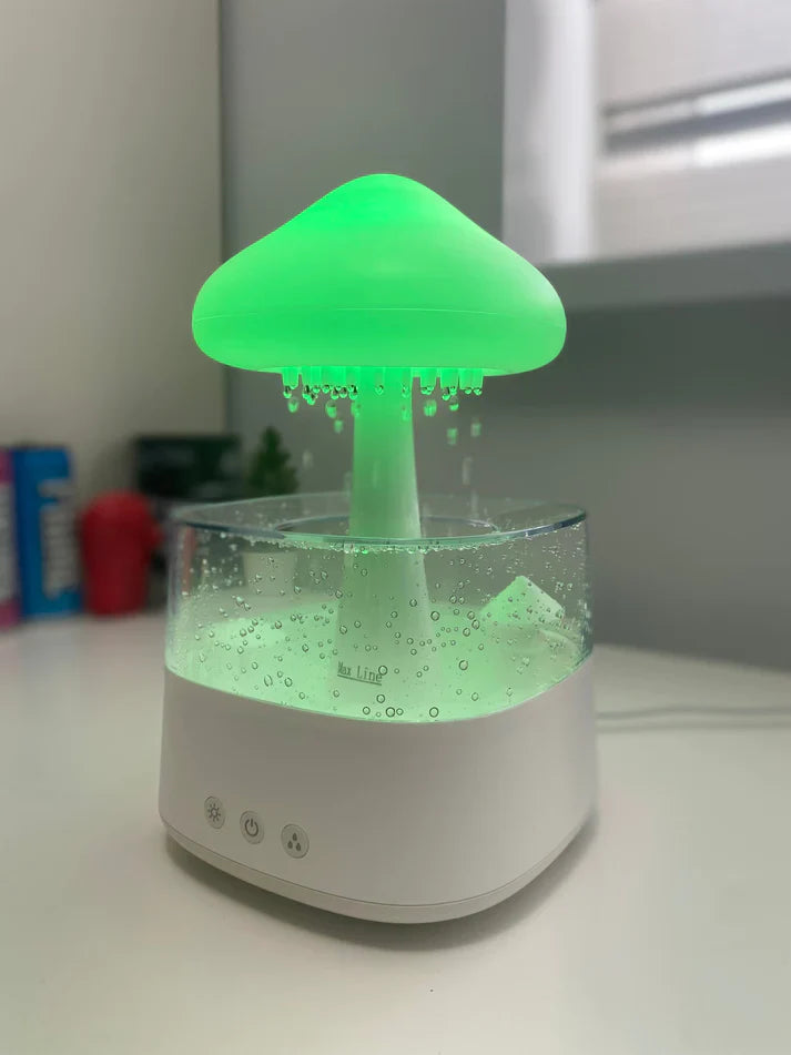 Rain Cloud Humidifier Night Light with 7 Changing Colors from Odditygadget at $39.97