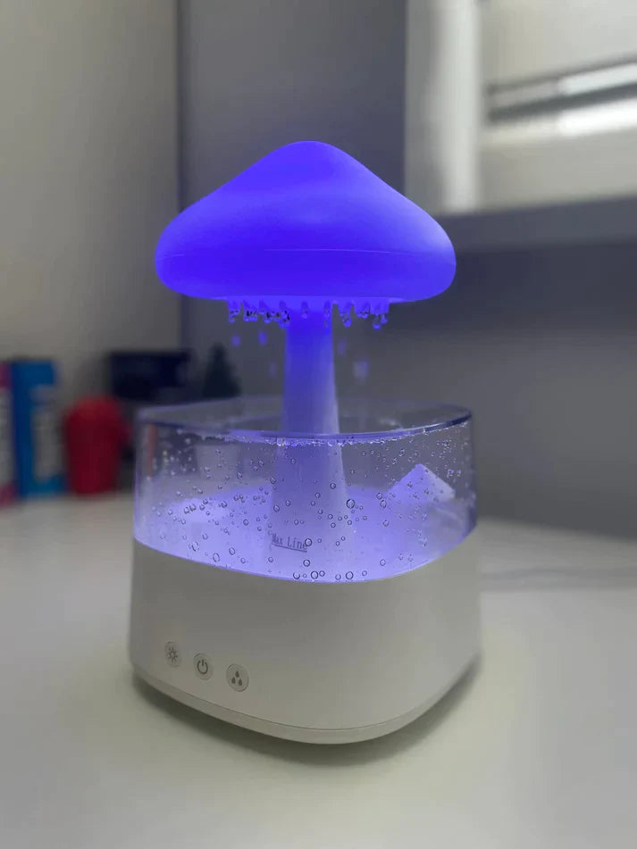 Rain Cloud Humidifier Night Light with 7 Changing Colors from Odditygadget at $39.97