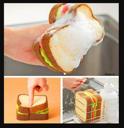 Toast Bread Shape Dish-washing Sponges from Odditygadget at $9.99