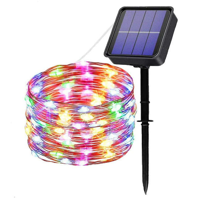 LED Outdoor Solar Lamp String Lights 100/200 LEDs 10m from Odditygadget at $19.97