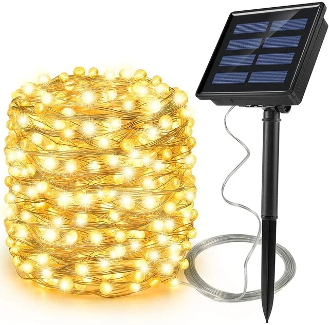 LED Outdoor Solar Lamp String Lights 100/200 LEDs 10m from Odditygadget at $19.97