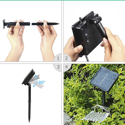 LED Outdoor Solar Lamp String Lights 100/200 LEDs 10m from Odditygadget at $19.97