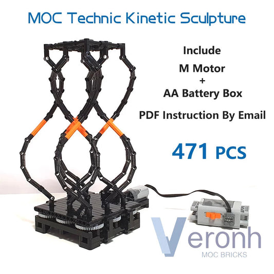 MOC High-Tech Slithy Toves-Kinetic Sculpture from Odditygadget at $72.47