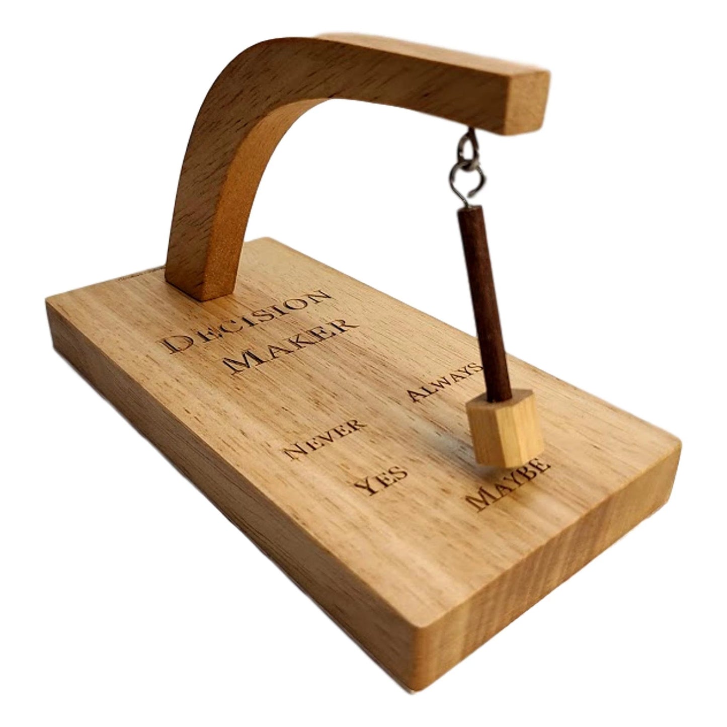 Decision Maker Magnetic Pendulum Wood from Odditygadget at $18.95