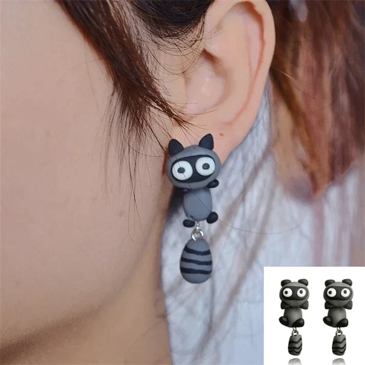 Handmade Cartoon 3D Polymer Clay Animal Earrings from Handmade Cartoon 3D Polymer Clay Animal Earrings at $9.97