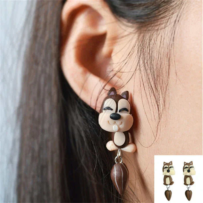 Handmade Cartoon 3D Polymer Clay Animal Earrings from Handmade Cartoon 3D Polymer Clay Animal Earrings at $9.97