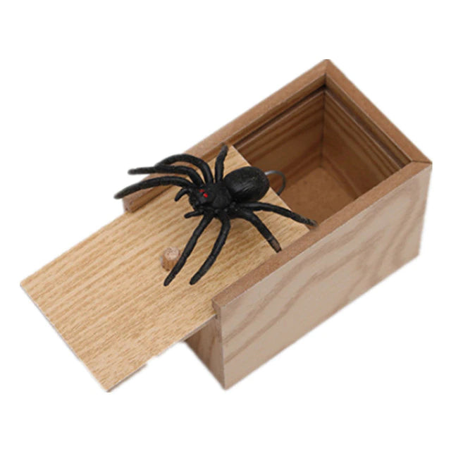 Spider Funny Scare Box Wooden from Odditygadget at $14.97