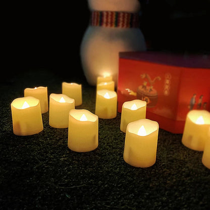 Rechargeable LED Candles Timer Remote Flameless Flickering from Odditygadget at $32.47