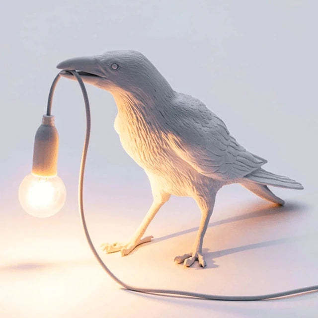 Crow Wall & Raven Table Lamps with Brightness Adjustable Edison Bulb from Odditygadget at $42.95