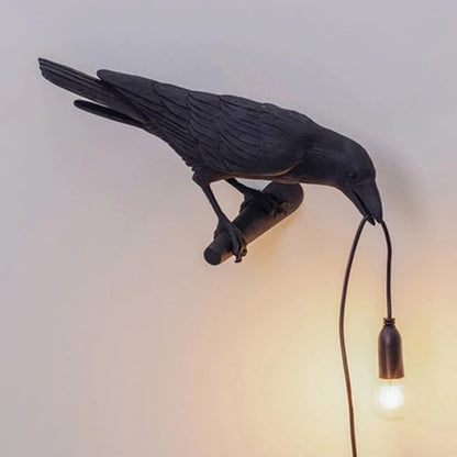 Crow Wall & Raven Table Lamps with Brightness Adjustable Edison Bulb from Odditygadget at $42.95