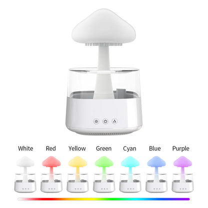 Rain Cloud Humidifier Night Light with 7 Changing Colors from Odditygadget at $39.97