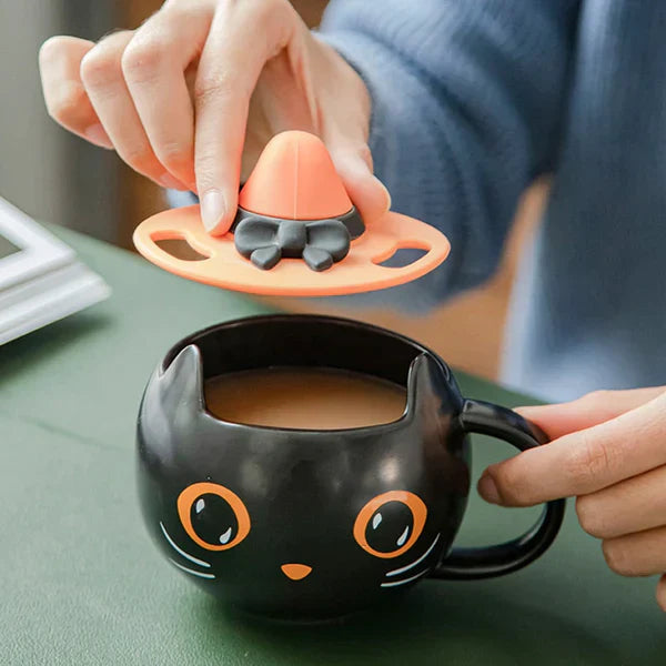 CERAMIC BLACK CAT MUG from Odditygadget at $29.97