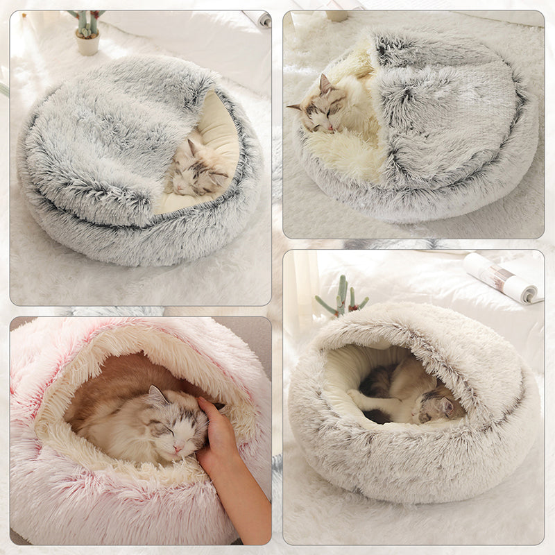 Pet Round Plush Bed from Odditygadget at $32.47