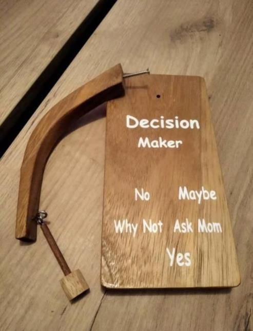 Decision Maker Magnetic Pendulum Wood from Odditygadget at $18.95