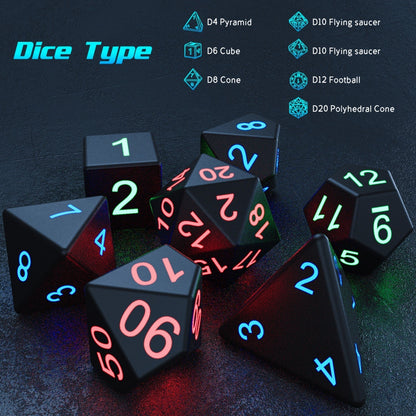 7PCS LED Light-emitting Dices Set For RPG Role Playing Games from Odditygadget at $38.47