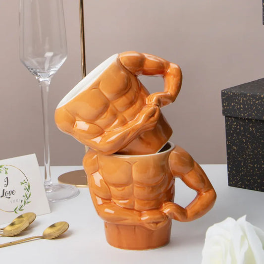 Creative Muscle Man Mug Ceramic Coffee Cup from Odditygadget at $19.97