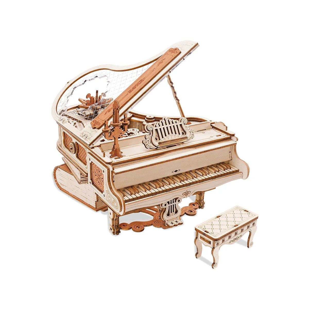 MAGIC PIANO MECHANICAL MUSIC BOX 3D Wooden Puzzle from Odditygadget at $86.95