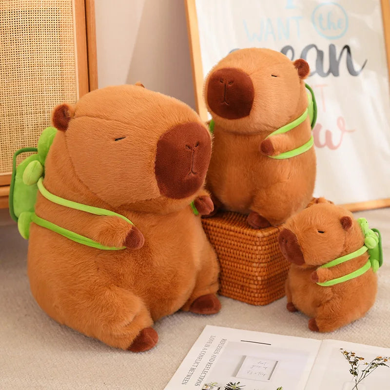 Cute Capybara with Backpack Plush Toys from Odditygadget at $16.97