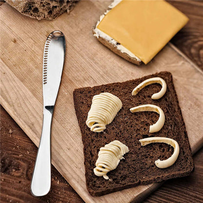 Butter Knife Holes Cheese Dessert Stainless Steel Jam Knife from Odditygadget at $9.97