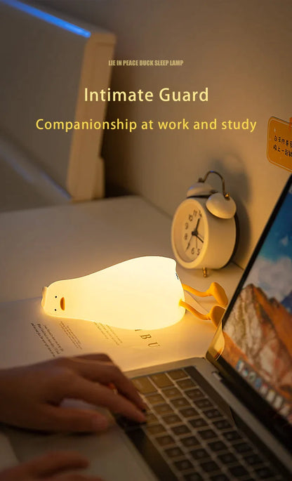 Rechargeable Silicone Squishy Duck Lamp from Odditygadget at $19.97