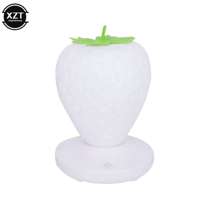 LED Strawberry Lamp for Bedroom Silicon Touch-Sensor USB Rechargeable from Odditygadget at $24.97