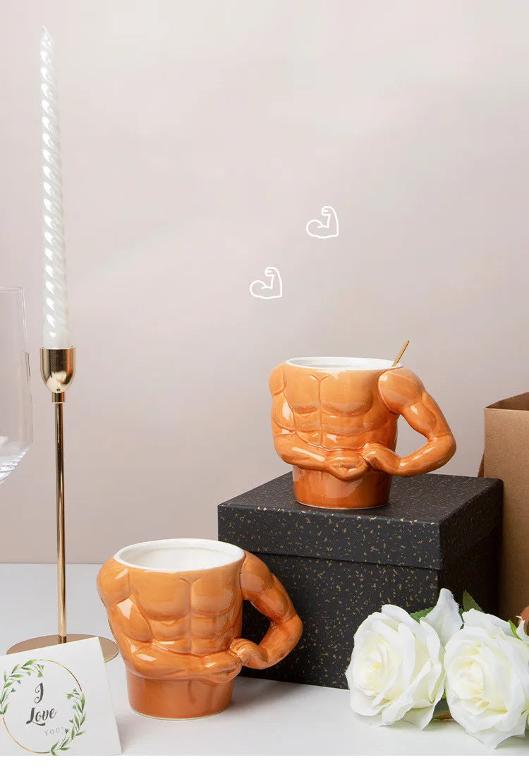 Creative Muscle Man Mug Ceramic Coffee Cup from Odditygadget at $19.97