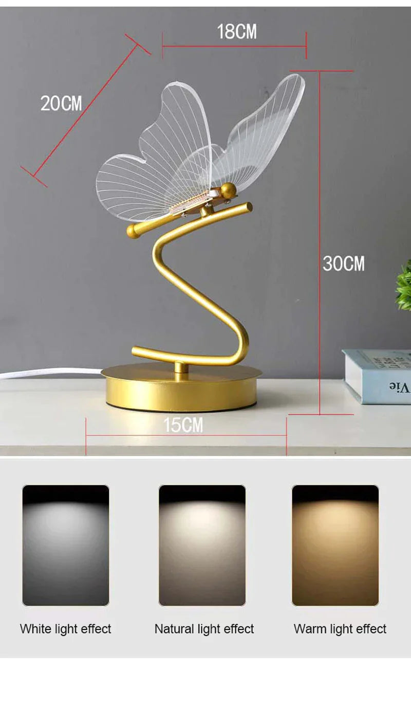 Butterfly Desk Lamp for Bedside Living Room from Odditygadget at $49.97