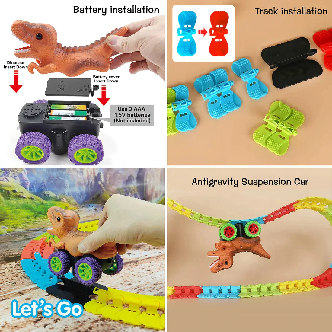 Climbing Anti-Gravity Rail Car Race-Flexible Track from Odditygadget at $42.97