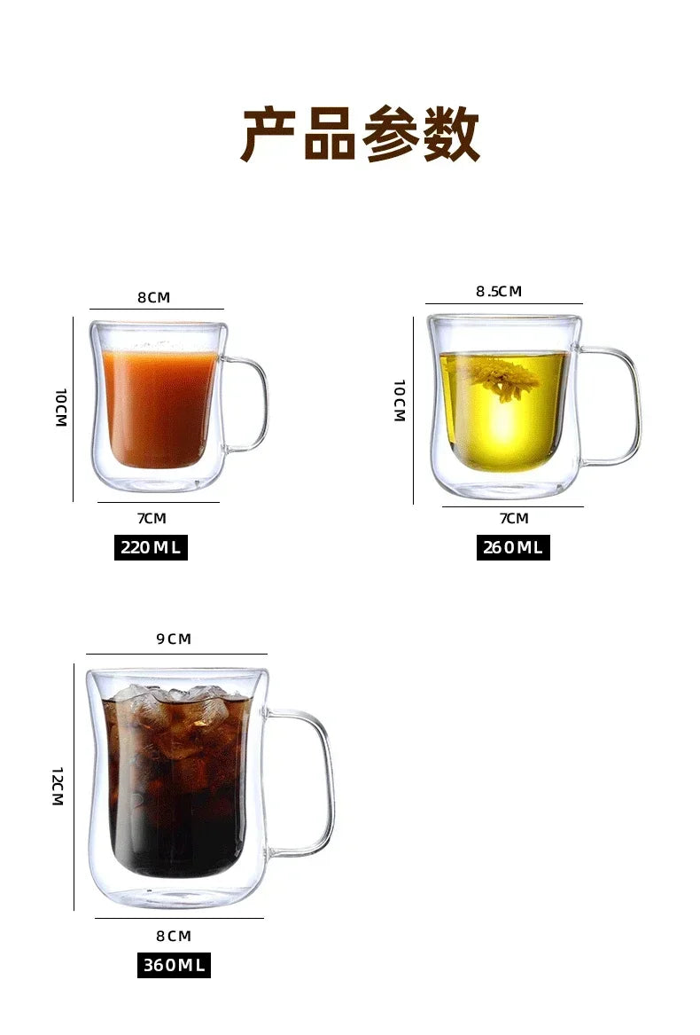 Heat-Resistant Double Wall Glass Cup from Heat-Resistant Double Wall Glass Cup at $11.97