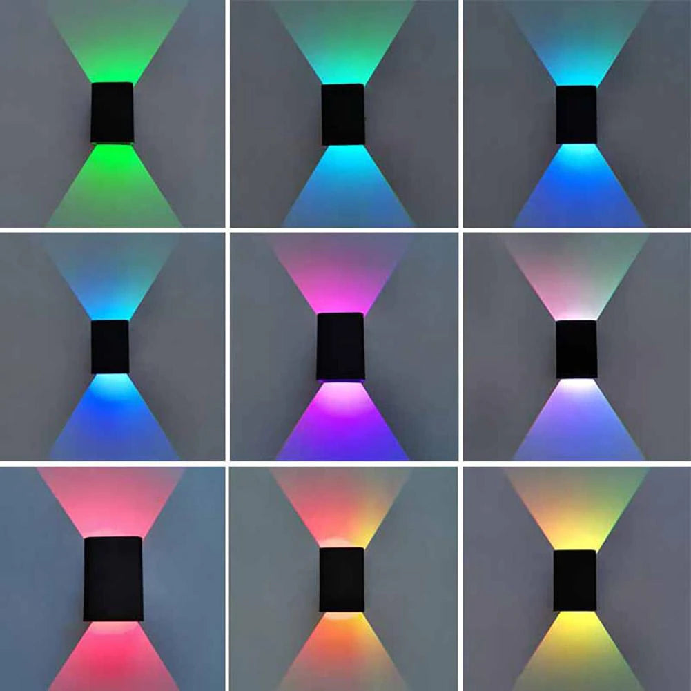 Square Led Wall Lights Multicolor Up Down Lamp from Odditygadget at $19.67