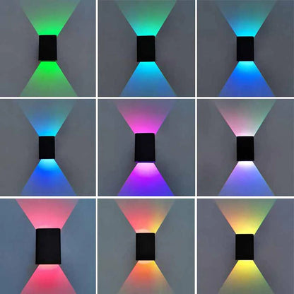 Square Led Wall Lights Multicolor Up Down Lamp from Odditygadget at $19.67