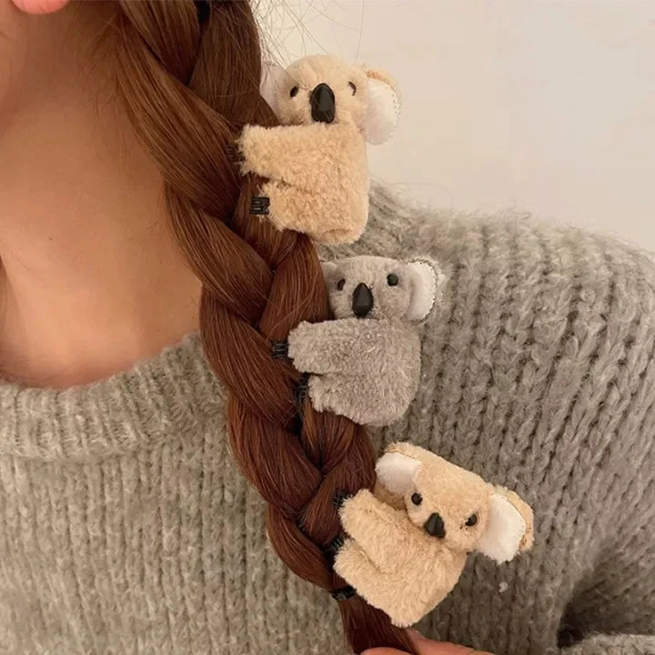 4pcs Plush Koala Bear Hair Decoration Hair Clips from 4pcs Plush Koala Bear Hair Decoration Hair Clips at $16.97