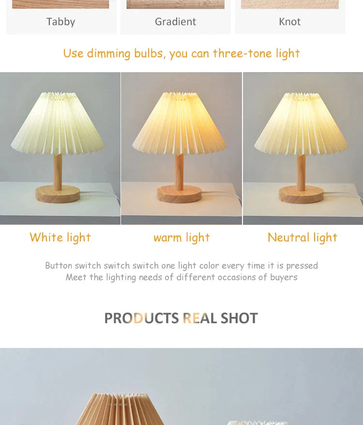 Korean Retro Pleated Table Lamp from Odditygadget at $29.97