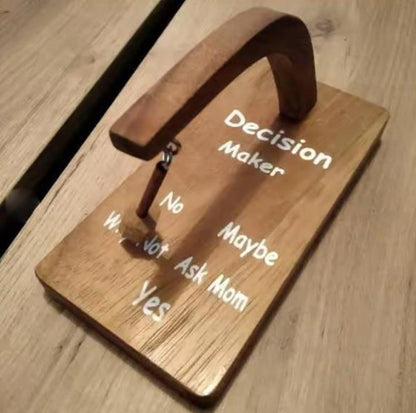 Decision Maker Magnetic Pendulum Wood from Odditygadget at $18.95