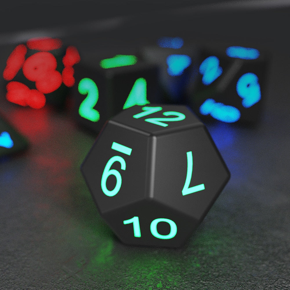 7PCS LED Light-emitting Dices Set For RPG Role Playing Games from Odditygadget at $38.47