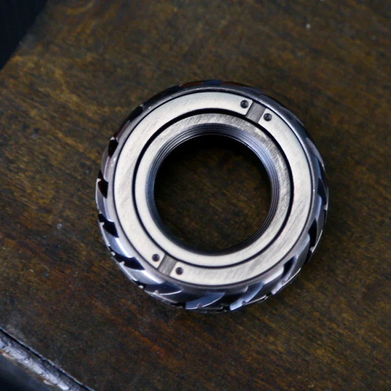 Stainless Steel Motorcycle Tire Fidget Ring from Odditygadget at $29.47