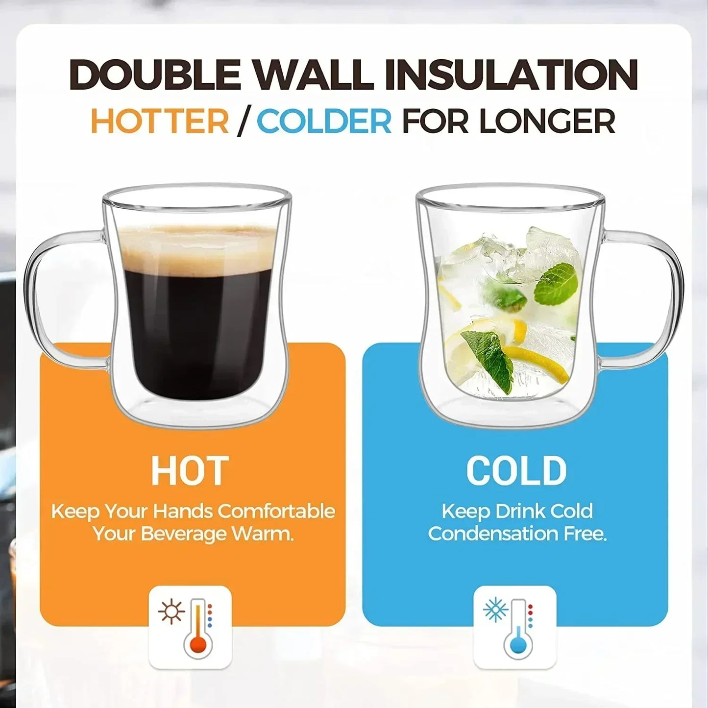 Heat-Resistant Double Wall Glass Cup from Heat-Resistant Double Wall Glass Cup at $11.97