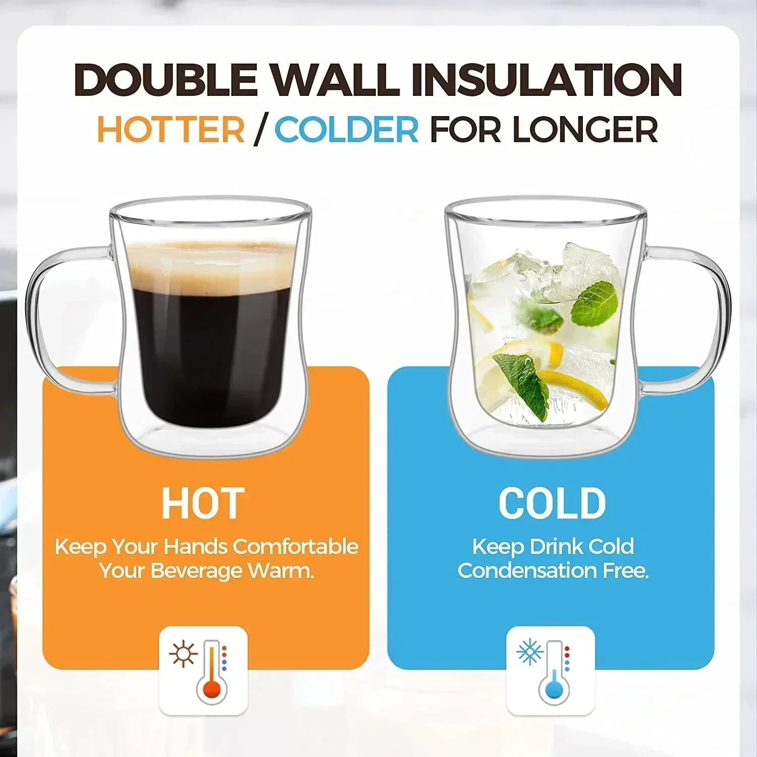 Heat-Resistant Double Wall Glass Cup from Heat-Resistant Double Wall Glass Cup at $11.97