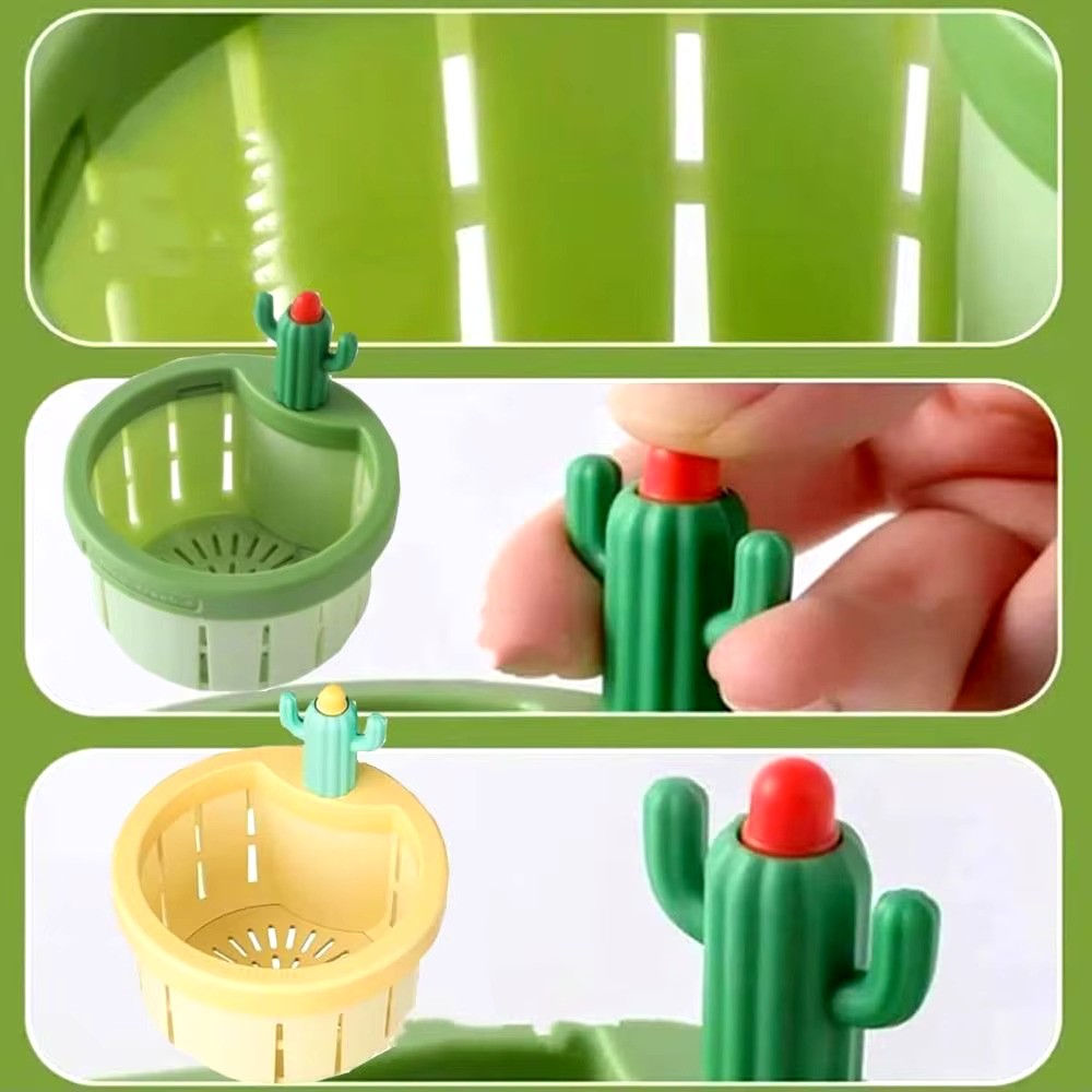 3pcs Anti-clogging Cactus Sink Drain Strainer Press at $9.99 from Odditygadget