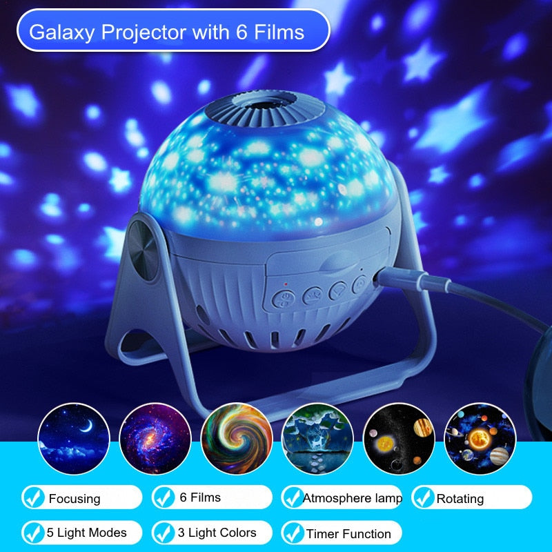 Star Night Lights Galaxy Projector 360° from Odditygadget at $44.97