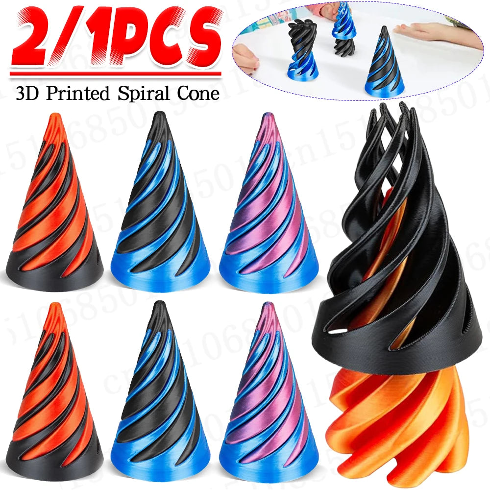 3D Printed Spiral Cone Toy