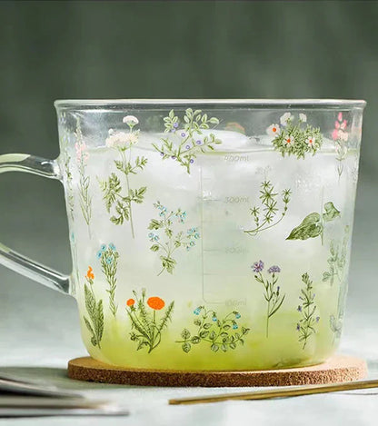 FLORAL GLASS CUP from Odditygadget at $19.97