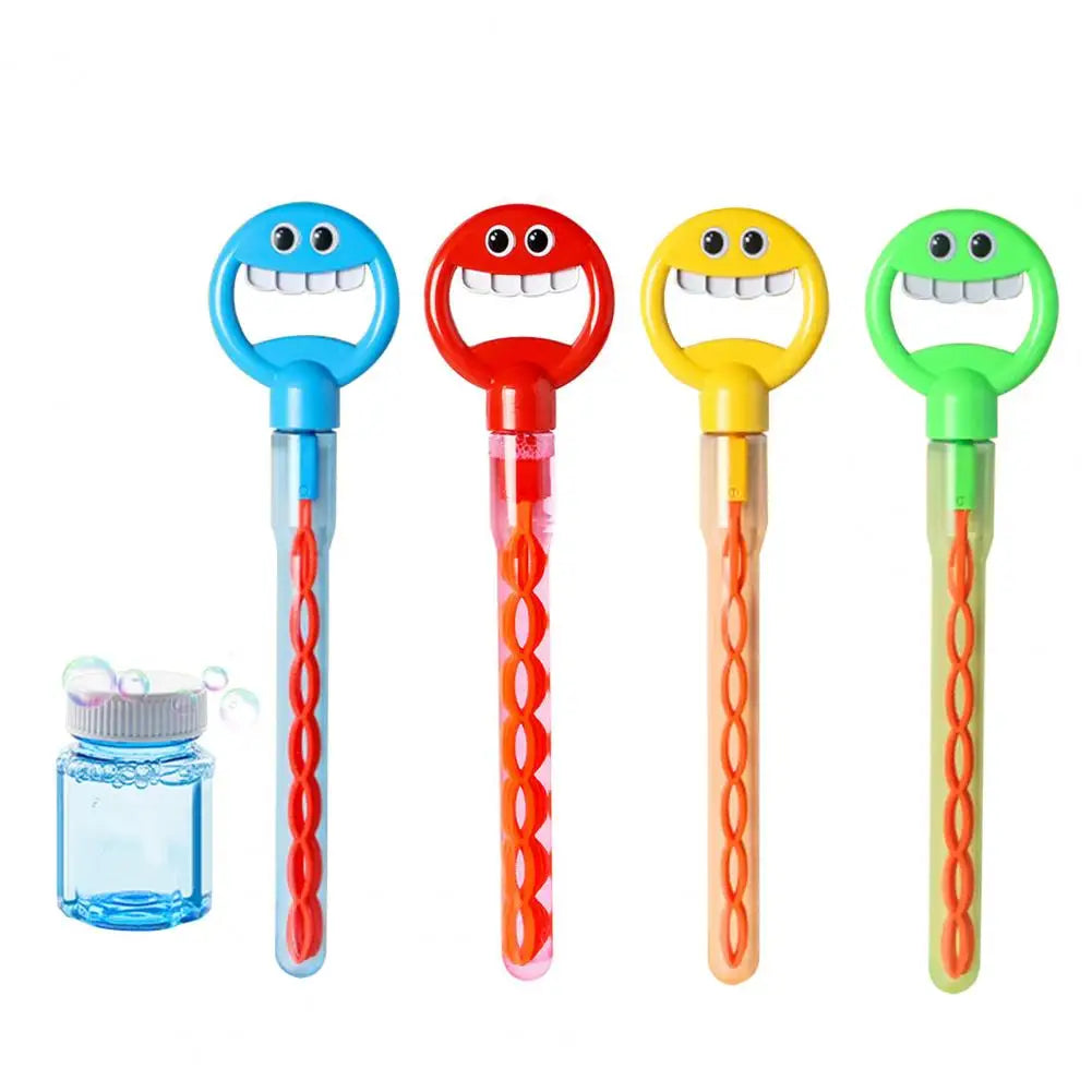 Smiling Face Bubble Maker Wand 5 Claws 32 Holes Press Handheld Bubble Blower from Odditygadget at $16.97